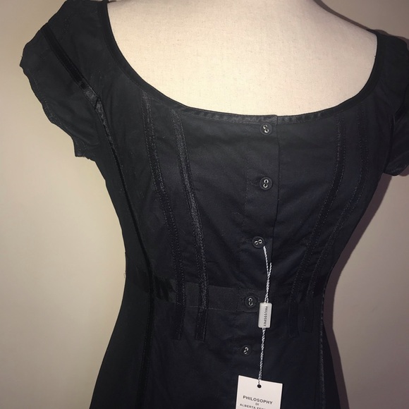 EUC Philosophy di Alberta Ferretti black maxi dress - Picture 2 of 8